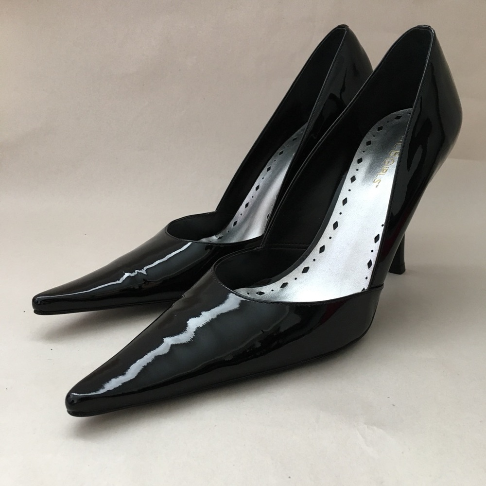 BCBGirls Mika Patent Pointed Stiletto Heels